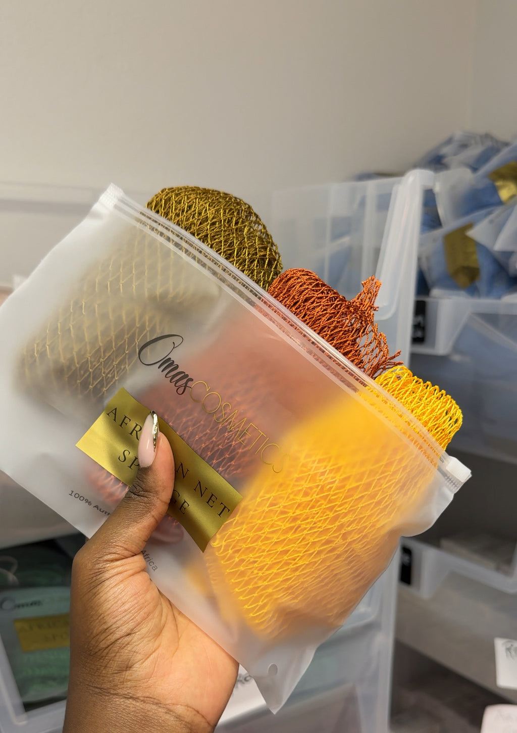 3 Piece African net sponge bundle