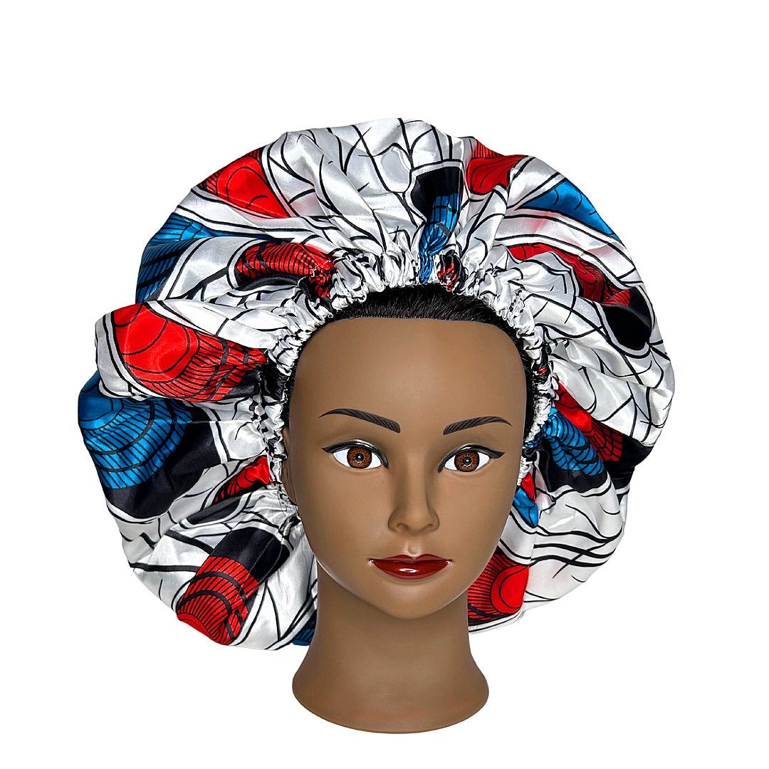 Chiamaka(Reversible silk bonnet)